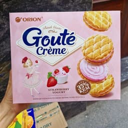 Bánh Goute Mè /Hạt /Dâu Sữa Chua/Bơ Đậu Phộng Orion Hộp Giấy 9