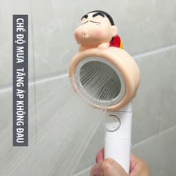 Vòi Tắm Tăng Áp Hoạt Hình - Bát Sen Tắm Cầm Tay Tia Nước Mưa Siêu Mịn Lọc Cặn Bẩn Tiết Kiệm Nước 5