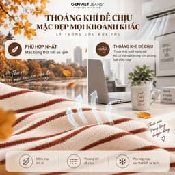 9286 - Áo len mùa thu GenViet Jeans thời trang dáng polo  chất mềm mịn, khó xù, giữ phom tôn dáng 2