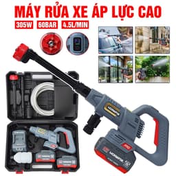 Máy Rửa Xe Pin 10Cell Workfix WF-PW3820BL, Nút Cảm Ứng Chỉnh Tốc, Công Tắc Bóp, Động Cơ Không Chổi Than 3