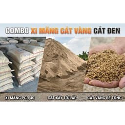Combo Xi-măng/cát vàng/cát đen dùng trong xây dựng giá rẻ 1