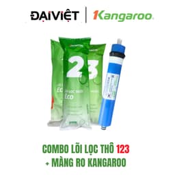 Combo 1 bộ lõi lọc thô 123 + 1 màng Kangaroo Eco | Bộ Lõi Lọc 1 2 3 VÀ Màng RO Khử Mùi Cặn Bẩn 1