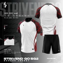 [STRIVEND GO SG02] Bộ Quần Áo Bóng Đá Nam Nữ Người Lớn Bigsize | Size S–6XL, 10–150KG | Thoáng Mát Co Giãn 9