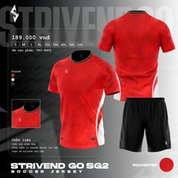 [STRIVEND GO SG02] Bộ Quần Áo Bóng Đá Nam Nữ Người Lớn Bigsize | Size S–6XL, 10–150KG | Thoáng Mát Co Giãn 7