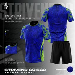 [STRIVEND GO SG02] Bộ Quần Áo Bóng Đá Nam Nữ Người Lớn Bigsize | Size S–6XL, 10–150KG | Thoáng Mát Co Giãn 3