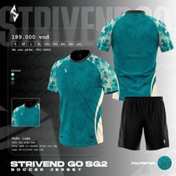 [STRIVEND GO SG02] Bộ Quần Áo Bóng Đá Nam Nữ Người Lớn Bigsize | Size S–6XL, 10–150KG | Thoáng Mát Co Giãn 4