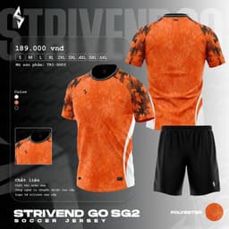 [STRIVEND GO SG02] Bộ Quần Áo Bóng Đá Nam Nữ Người Lớn Bigsize | Size S–6XL, 10–150KG | Thoáng Mát Co Giãn 5