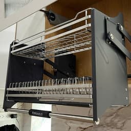 Kệ chén bát nâng hạ Inox 304 Eurogold EUT9190, EUT9180, EUT9170, EUT9160 BẾP CHÂU ÂU 7