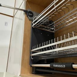 Kệ chén bát nâng hạ Inox 304 Eurogold EUT9190, EUT9180, EUT9170, EUT9160 BẾP CHÂU ÂU 8