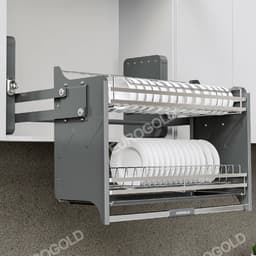 Kệ chén bát nâng hạ Inox 304 Eurogold EUT9190, EUT9180, EUT9170, EUT9160 BẾP CHÂU ÂU 4