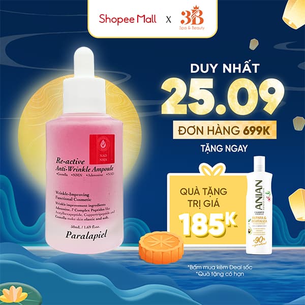 Tinh Chất Hỗ Trợ Giảm Nhăn Da & Tăng Cường Độ Đàn Hồi – Paralapiel Re-active Ampoule A17 50ml