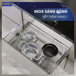 Gía đựng xoong nồi inox 304 nan dẹt Eurogold 4