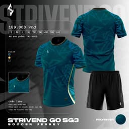 [STRIVEND GO SG03] Bộ Quần Áo Bóng Đá Nam Nữ Người Lớn Bigsize | Size S–6XL, 10–150KG | Thoáng Mát Co Giãn 5