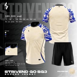 [STRIVEND GO SG03] Bộ Quần Áo Bóng Đá Nam Nữ Người Lớn Bigsize | Size S–6XL, 10–150KG | Thoáng Mát Co Giãn 4