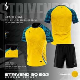 [STRIVEND GO SG03] Bộ Quần Áo Bóng Đá Nam Nữ Người Lớn Bigsize | Size S–6XL, 10–150KG | Thoáng Mát Co Giãn 7
