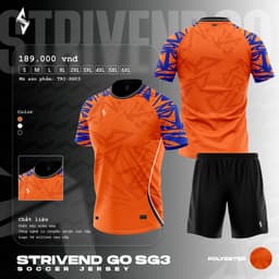 [STRIVEND GO SG03] Bộ Quần Áo Bóng Đá Nam Nữ Người Lớn Bigsize | Size S–6XL, 10–150KG | Thoáng Mát Co Giãn 3