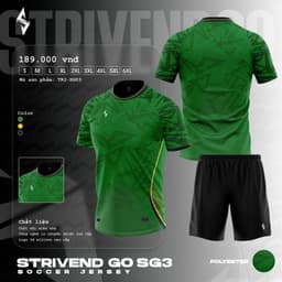 [STRIVEND GO SG03] Bộ Quần Áo Bóng Đá Nam Nữ Người Lớn Bigsize | Size S–6XL, 10–150KG | Thoáng Mát Co Giãn 9