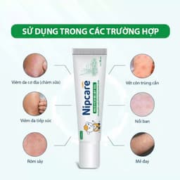 Gel bôi Nipcare Mild Itch Relief 15g - giảm ngứa, dịu da cho bé khi muỗi đốt, chàm sữa, hăm 5