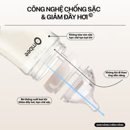 [MUA 2 BÌNH TẶNG 1 NÚM] Bình sữa Ombee PPSU Anti-colic - Phiên Bản Basic/Prince/Angel -90ml/170ml/270ml 4