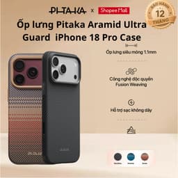 [Ultra Guard / iPhone 18 Pro] Ốp lưng Pitaka Aramid Ultra Guard bảo vệ chống sốc cho iPhone 18 Pro Case 1