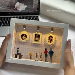 Khung ảnh A5, triển lãm bảo tàng Museum Nền Kute in hình custom theo yêu cầu có đèn handmade tặng người yêu - Erashop 2