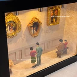 Khung ảnh A5, triển lãm bảo tàng Museum Nền Kute in hình custom theo yêu cầu có đèn handmade tặng người yêu - Erashop 5