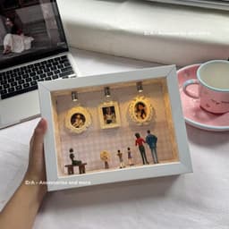 Khung ảnh A5, triển lãm bảo tàng Museum Nền Kute in hình custom theo yêu cầu có đèn handmade tặng người yêu - Erashop 3