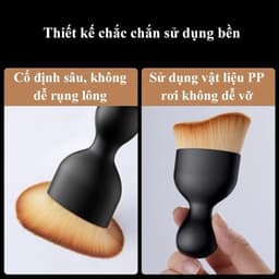 Chổi mini vệ sinh nội thất lông mềm vát xéo nắp đậy. NL 2