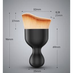 Chổi mini vệ sinh nội thất lông mềm vát xéo nắp đậy. NL 4