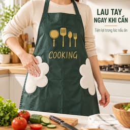 Tạp Dề Nhà Bếp JYoohome Chống Thấm Nước, Làm Bếp Có Túi Lớn Cho Nam Và Nữ Tạp Dề Bếp Nấu Ăn 2