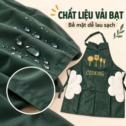 Tạp Dề Nhà Bếp JYoohome Chống Thấm Nước, Làm Bếp Có Túi Lớn Cho Nam Và Nữ Tạp Dề Bếp Nấu Ăn 3