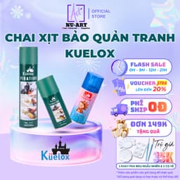 Chai Xịt Bảo Quản Tranh Kuelox 180ml 300ml | Xịt Fixative Giữ Màu Lâu Phai, Chống Bụi, Ẩm Mốc, Không Lem 1