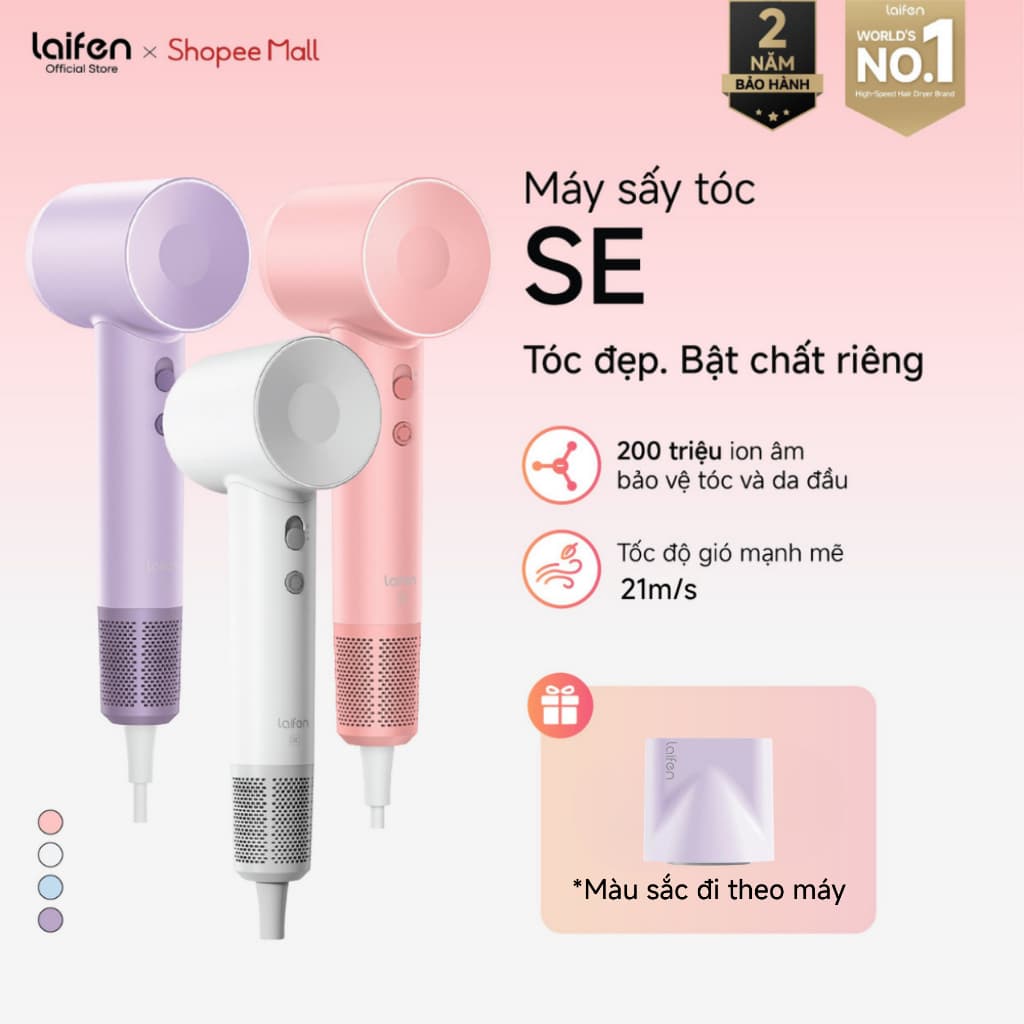 [Livestream] Máy Sấy Tóc Laifen SE Chính Hãng, Sấy Tóc Nhanh, Giảm Tĩnh Điện, Kiểm Soát Nhiệt Thông Minh