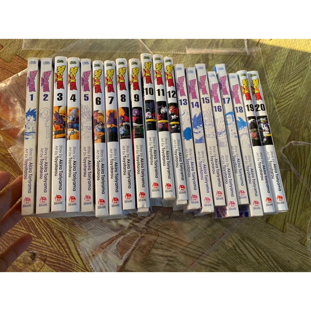 (+3 card) Bộ 20q vở Dragon ball super tập 1-20 kèm 3 card - Dragonball Super