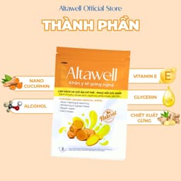 Khăn Y Tế Gừng Nghệ Altawell – Khử Mùi, Làm Sạch, Giữ Ấm – Mẹ Bầu, Sau Sinh 1