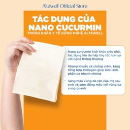Khăn Y Tế Gừng Nghệ Altawell – Khử Mùi, Làm Sạch, Giữ Ấm – Mẹ Bầu, Sau Sinh 5