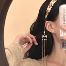 Kẹp Tóc Tua Rua Cổ Trang Đính Ngọc Trai Dáng Dài – Kẹp Tóc Phong Cách Trung Hoa, Áo Dài, Hán Phục 3