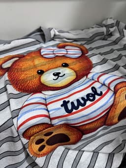 Áo Thun Nữ Dài Tay chất THUN Cotton xược in hình Gấu Thoáng Mát Phong cách nhẹ nhàng cho phái đẹp 4