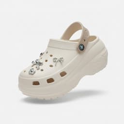 Giày nữ đế cao 7cm chất liệu EVA siêu nhẹ, kèm charm xinh ngẫu nhiên - Mẫu 8998 thời trang. 2