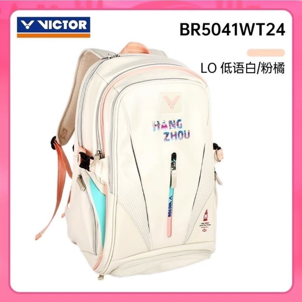 [Tặng quấn cán hồng] Balo Cầu Lông Victor BR5041 Chính Hãng - Thiết Kế Hiện Đại, Nhiều Ngăn Tiện Dụng