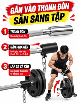 Guool T Row Đính kèm Bent trên các bài tập Thiết bị tập thể dục di động Nâng tạ Tập luyện sức mạnh 3