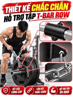 Guool T Row Đính kèm Bent trên các bài tập Thiết bị tập thể dục di động Nâng tạ Tập luyện sức mạnh 5