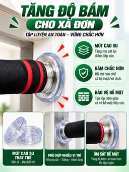Bộ 2 miếng mút cao su xà đơn 2