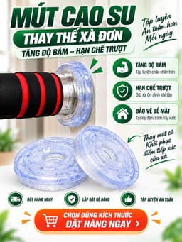 Bộ 2 miếng mút cao su xà đơn 8