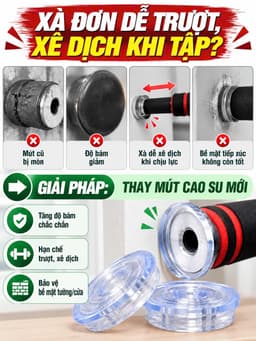 Bộ 2 miếng mút cao su xà đơn 1