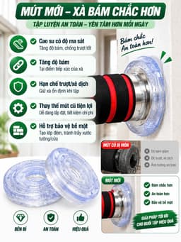 Bộ 2 miếng mút cao su xà đơn 7