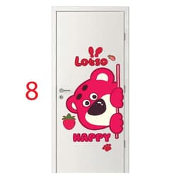 Decal sticker (Mẫu 1-9) dán cửa, hình dán cửa dễ thương, có sẵn keo dán 3