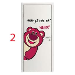 Decal sticker (Mẫu 1-9) dán cửa, hình dán cửa dễ thương, có sẵn keo dán 8