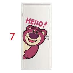 Decal sticker (Mẫu 1-9) dán cửa, hình dán cửa dễ thương, có sẵn keo dán 4