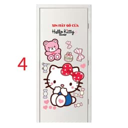 Decal sticker (Mẫu 1-9) dán cửa, hình dán cửa dễ thương, có sẵn keo dán 6